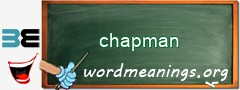 WordMeaning blackboard for chapman